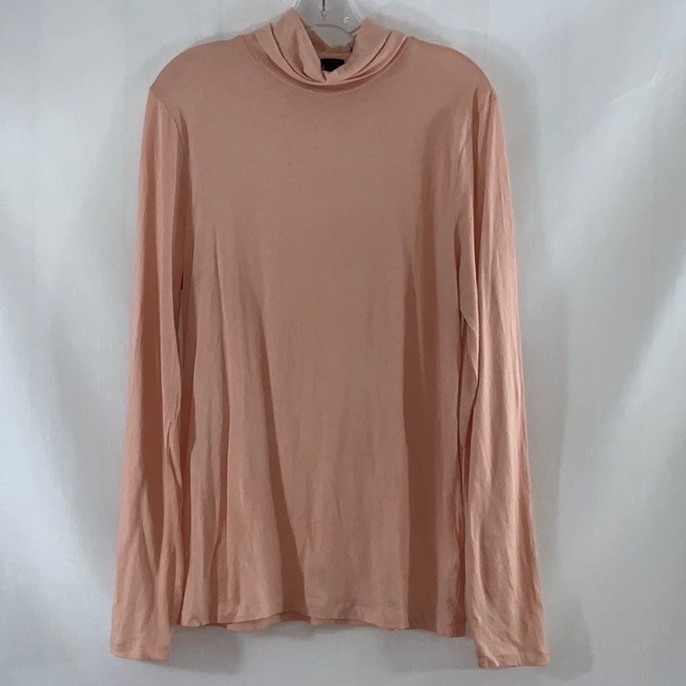 624 10/$50🏄🏻‍♀️ J. Crew Pink Cotton Turtleneck Shirt - Picture 8 of 15